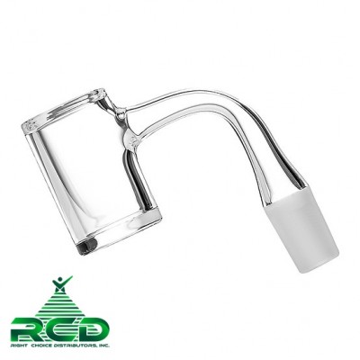 QUARTZ BANGER BUCKET 45DEG 4MM FROST 1CT